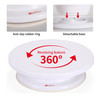 Vinsani 10.8" Dessert Cake Decorating Turntable Stand, 360 Degree Rotating Icing Turntable Display Stand Non-Slip Base  - White