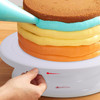 Vinsani 10.8" Dessert Cake Decorating Turntable Stand, 360 Degree Rotating Icing Turntable Display Stand Non-Slip Base  - White