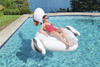Bestway White Inflatable Giant Mega Supersized Swan Rider Float Pool - 6.8' x 59"
