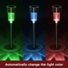 Vinsani 10 X Colour Change Stainless Steel Solar Powered Stick Post LED Lights Rechargeable Outdoor Garden Border Patio Path Driveway Entrance Marking Water Resistant Lamps