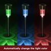 Vinsani 10 X Colour Change Stainless Steel Solar Powered Stick Post LED Lights Rechargeable Outdoor Garden Border Patio Path Driveway Entrance Marking Water Resistant Lamps