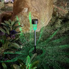 Vinsani 10 X Colour Change Stainless Steel Solar Powered Stick Post LED Lights Rechargeable Outdoor Garden Border Patio Path Driveway Entrance Marking Water Resistant Lamps