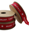 East Of India Merry Christmas Xmas Decoration Gift Pack Designer Ribbon - Red