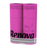 Renova [24 Rolls Fuschia] 3 Ply Soft Colour Toilet Loo Bathroom Tissue Paper Rolls