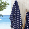 Vinsani Sun Lounger Beach Towel Carry With Pockets Bag For Holiday Summer Garden