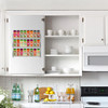 Vinsani 1 / 2 / 3 / 4 / 5 / 6 Tier Spice Herb Jar Rack Holder for Kitchen Door Cupboard Wall Storage Unit
