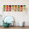 Vinsani 1 / 2 / 3 / 4 / 5 / 6 Tier Spice Herb Jar Rack Holder for Kitchen Door Cupboard Wall Storage Unit