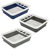 Vinsani Collapsible Folding Quality Dish Drainer Cutlery Plate Holder Drying Rack