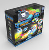Mindscope Twister Tracks Neon Glow in the Dark 221 Piece (11 feet) of Flexible Assembly Track Emergency Series