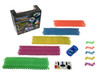 Mindscope Twister Tracks Neon Glow in the Dark 221 Piece (11 feet) of Flexible Assembly Track Emergency Series