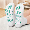 Vinsani® 'Keep Calm And Push' Funny Labour Socks For The Mummy To Be
