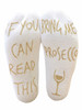 Vinsani 'If You Can Read This Bring Me Prosecco' Funny Ankle Socks - Perfect Wine Lover Gift!