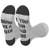 Vinsani 'If You Can Read This Bring Me A Beer' Funny Ankle Socks - Gift For Beer Lovers