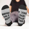Vinsani 'If You Can Read This Bring Me A Beer' Funny Ankle Socks - Gift For Beer Lovers