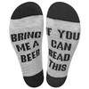 Vinsani 'If You Can Read This Bring Me A Beer' Funny Ankle Socks - Gift For Beer Lovers