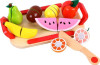 Lelin Wooden Cutting Fruit Play Set Childrens Food Pretend Play