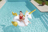 PACK OF 2 White Inflatable Giant Mega Supersized Unicorn Rider Float Pool - 7.2' x 6.4'