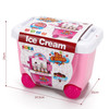 SOKA® Ice Cream Trolley Shop Cart for Children - 27 Pcs Ice Cream Parlour Pretend Food Play Set for Kid's Activity & Early Development Education - Gift for Boys Girls