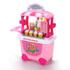 SOKA® Ice Cream Trolley Shop Cart for Children - 27 Pcs Ice Cream Parlour Pretend Food Play Set for Kid's Activity & Early Development Education - Gift for Boys Girls