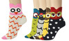 Vinsani® Cat Dog Owl Pet Animal Cute Print Socks 5 Pairs Pack - Multi Design & Colour Onesize Fits All Cotton Socks