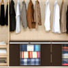 Vinsani Fabric Zip Underbed Clothes Storage Bag Quilt Wardrobe Organizer - M/L