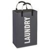 Vinsani Collapsible Washing Laundry Basket Bag for Bedroom Bathroom Fabric - Available in 3 Colours and Sizes