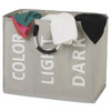 Vinsani Collapsible Washing Laundry Basket Bag for Bedroom Bathroom Fabric - Available in 3 Colours and Sizes