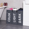 Vinsani Collapsible Washing Laundry Basket Bag for Bedroom Bathroom Fabric - Available in 3 Colours and Sizes