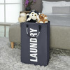 Vinsani Collapsible Washing Laundry Basket Bag for Bedroom Bathroom Fabric - Available in 3 Colours and Sizes
