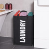 Vinsani Collapsible Washing Laundry Basket Bag for Bedroom Bathroom Fabric - Available in 3 Colours and Sizes