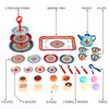 SOKA Vintage Style Afternoon Metal Tea Party Tea Cakes Set Toy for Kids - 40 Pcs Classic Colourful Design Toy Tea Set for Children Role Pretend Play Food