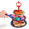 SOKA Vintage Style Afternoon Metal Tea Party Tea Cakes Set Toy for Kids - 40 Pcs Classic Colourful Design Toy Tea Set for Children Role Pretend Play Food
