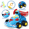 SOKA My First Remote Controlled Racing Car for Toddlers with Sound and Light Toy car Birthday Gift Present for Boys Girls