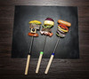 Vinsani Non-Stick BBQ Grill Mat (40 x 33 cm) – Universal Barbeque Baking Oven Liners Reusable and Dishwasher Safe Indoor Outdoor BBQ Cooking Mats for Charcoal Electric Gas Grill Kitchen Ovens – Black