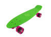 Vinsani® Retro Cruiser Plastic Skateboard 22" X 6" Available In Various Deck Colours with Transparent or Solid Coloured Wheels Includes a Free Carry Bag for the Skateboard