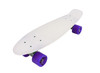 Vinsani® Retro Cruiser Plastic Skateboard 22" X 6" Available In Various Deck Colours with Transparent or Solid Coloured Wheels Includes a Free Carry Bag for the Skateboard