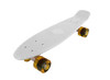 Vinsani® Retro Cruiser Plastic Skateboard 22" X 6" Available In Various Deck Colours with Transparent or Solid Coloured Wheels Includes a Free Carry Bag for the Skateboard