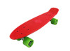 Vinsani® Retro Cruiser Plastic Skateboard 22" X 6" Available In Various Deck Colours with Transparent or Solid Coloured Wheels Includes a Free Carry Bag for the Skateboard