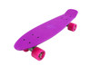 Vinsani® Retro Cruiser Plastic Skateboard 22" X 6" Available In Various Deck Colours with Transparent or Solid Coloured Wheels Includes a Free Carry Bag for the Skateboard