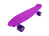 Vinsani® Retro Cruiser Plastic Skateboard 22" X 6" Available In Various Deck Colours with Transparent or Solid Coloured Wheels Includes a Free Carry Bag for the Skateboard