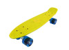 Vinsani® Retro Cruiser Plastic Skateboard 22" X 6" Available In Various Deck Colours with Transparent or Solid Coloured Wheels Includes a Free Carry Bag for the Skateboard