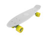 Vinsani® Retro Cruiser Plastic Skateboard 22" X 6" Available In Various Deck Colours with Transparent or Solid Coloured Wheels Includes a Free Carry Bag for the Skateboard