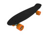 Vinsani® Retro Cruiser Plastic Skateboard 22" X 6" Available In Various Deck Colours with Transparent or Solid Coloured Wheels Includes a Free Carry Bag for the Skateboard