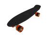 Vinsani® Retro Cruiser Plastic Skateboard 22" X 6" Available In Various Deck Colours with Transparent or Solid Coloured Wheels Includes a Free Carry Bag for the Skateboard