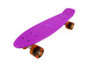 Vinsani® Retro Cruiser Plastic Skateboard 22" X 6" Available In Various Deck Colours with Transparent or Solid Coloured Wheels Includes a Free Carry Bag for the Skateboard