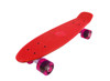 Vinsani® Retro Cruiser Plastic Skateboard 22" X 6" Available In Various Deck Colours with Transparent or Solid Coloured Wheels Includes a Free Carry Bag for the Skateboard