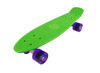 Vinsani® Retro Cruiser Plastic Skateboard 22" X 6" Available In Various Deck Colours with Transparent or Solid Coloured Wheels Includes a Free Carry Bag for the Skateboard