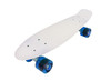 Vinsani® Retro Cruiser Plastic Skateboard 22" X 6" Available In Various Deck Colours with Transparent or Solid Coloured Wheels Includes a Free Carry Bag for the Skateboard