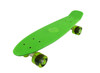 Vinsani® Retro Cruiser Plastic Skateboard 22" X 6" Available In Various Deck Colours with Transparent or Solid Coloured Wheels Includes a Free Carry Bag for the Skateboard