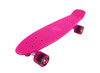 Vinsani® Retro Cruiser Plastic Skateboard 22" X 6" Available In Various Deck Colours with Transparent or Solid Coloured Wheels Includes a Free Carry Bag for the Skateboard